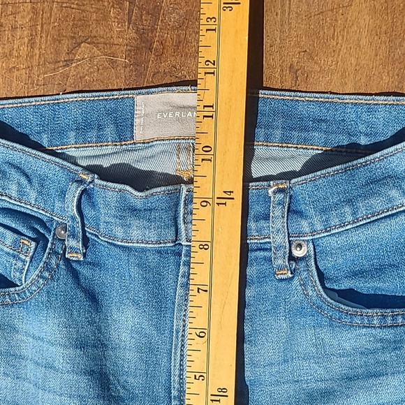 Everlane Jeans Women's sz 28 Mid Rise Skinny Leg Ankle Light Wash Denim Jeans - Picture 9 of 10